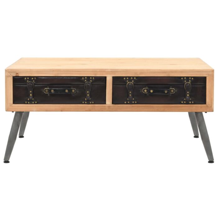 Table basse Bois massif de sapin 115x55x50 cm – Image 2