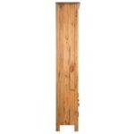Meuble de salle de bain autoportant Bois pin massif 48x32x170cm – Image 4