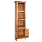 Meuble de salle de bain autoportant Bois pin massif 48x32x170cm – Image 5