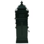 Boîte aux lettres à pilier Aluminium Vintage antirouille Vert – Image 4