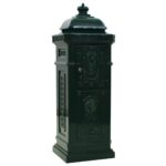 Boîte aux lettres à pilier Aluminium Vintage antirouille Vert – Image 5