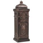 Boîte aux lettres à pilier Aluminium Vintage Bronze antirouille – Image 4