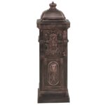 Boîte aux lettres à pilier Aluminium Vintage Bronze antirouille – Image 5