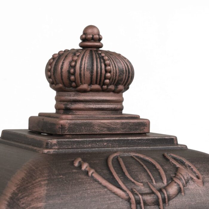 Boîte aux lettres à pilier Aluminium Vintage Bronze antirouille – Image 8