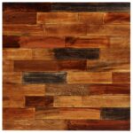 Ensemble de bar 3 pcs Bois massif recyclé et cuir de chèvre – Image 3