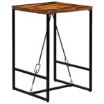 Table de bar Bois de récupération massif 70x70x106 cm – Image 10