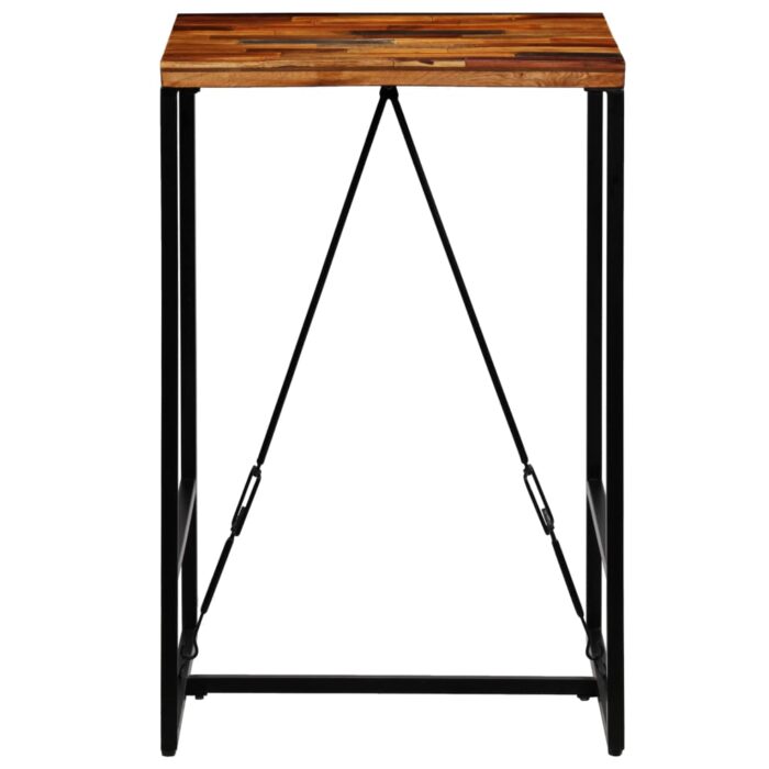 Table de bar Bois de récupération massif 70x70x106 cm – Image 2