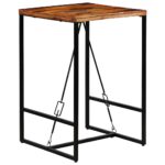 Table de bar Bois de récupération massif 70x70x106 cm – Image 7