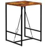 Table de bar Bois de récupération massif 70x70x106 cm – Image 8