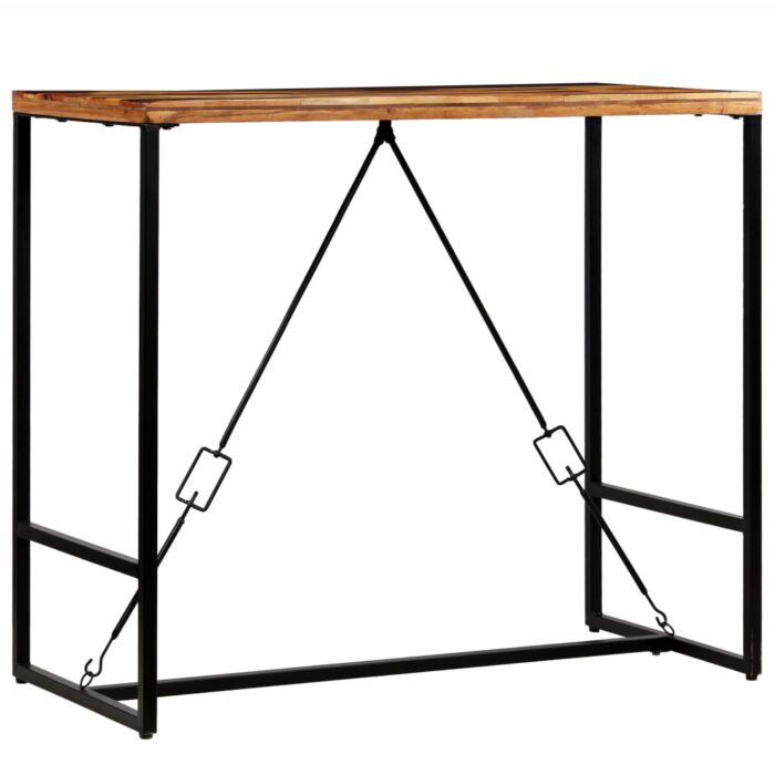Table de bar Bois de récupération massif 120x60x106 cm – Image 7