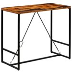 Table de bar Bois de récupération massif 120x60x106 cm – Image 9