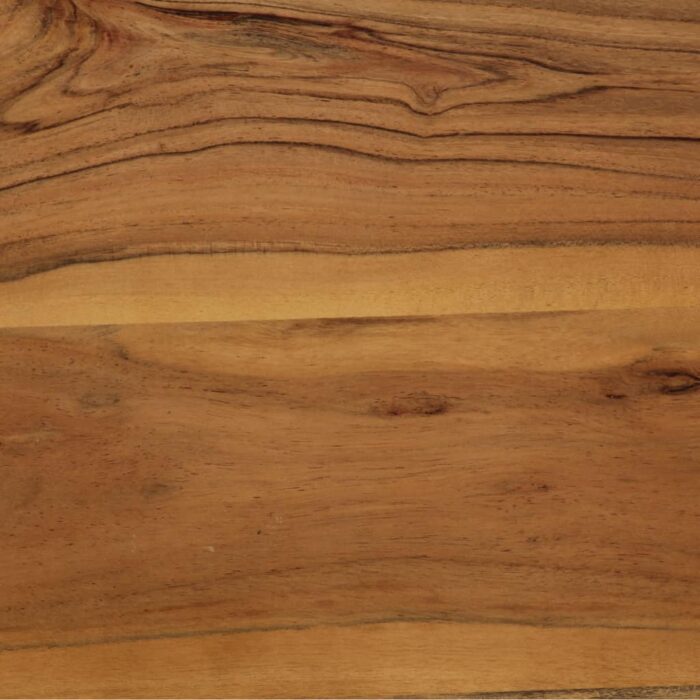 Table à manger Bois d'acacia massif et acier 75x75x76 cm – Image 3