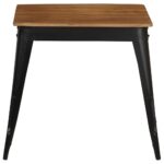 Table à manger Bois d'acacia massif et acier 75x75x76 cm – Image 5