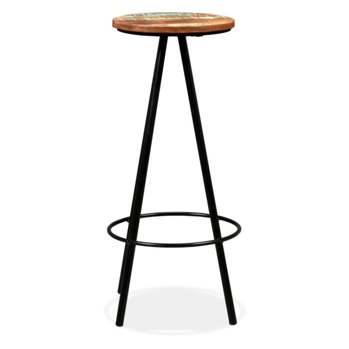 Ensemble de bar 5 pcs Bois de récupération massif – Image 9