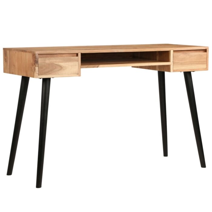 Table à écrire Bois d'acacia massif 118 x 45 x 76 cm – Image 2