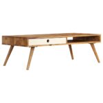 Table basse 110x50x35 cm Bois massif – Image 11