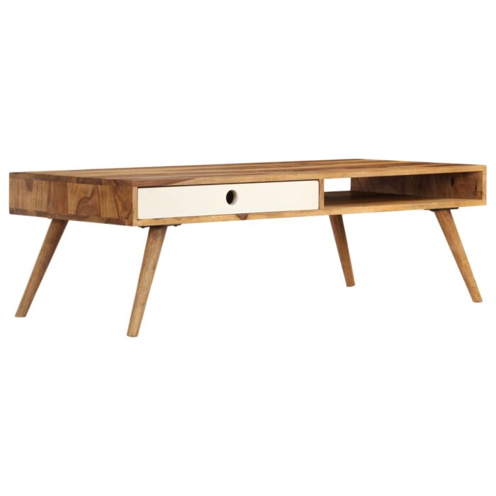 Table basse 110x50x35 cm Bois massif – Image 11