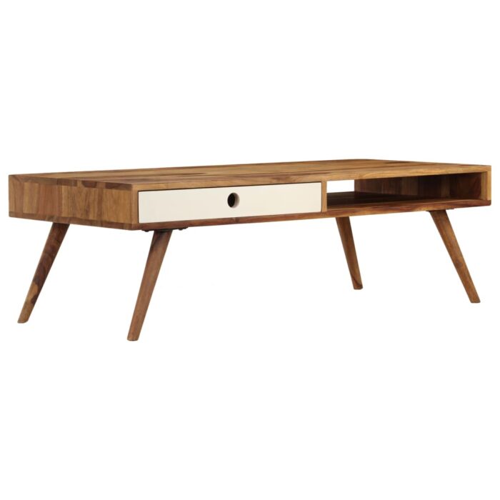 Table basse 110x50x35 cm Bois massif – Image 12