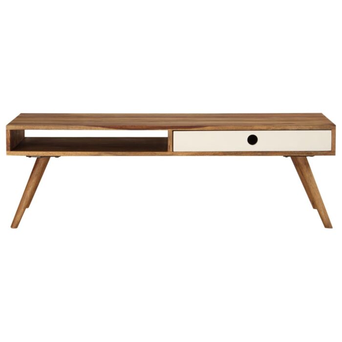 Table basse 110x50x35 cm Bois massif – Image 2