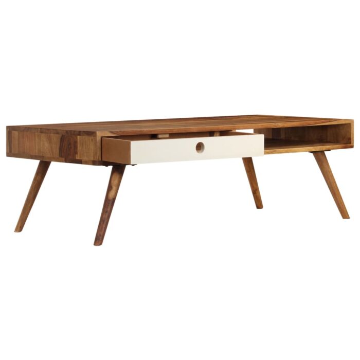 Table basse 110x50x35 cm Bois massif – Image 4