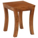 Table gigogne 3 pcs Bois massif d'acacia 50x35x50 cm Marron – Image 8