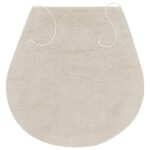 Jeu de tapis de salle de bain 3 pcs Tissu Blanc – Image 3