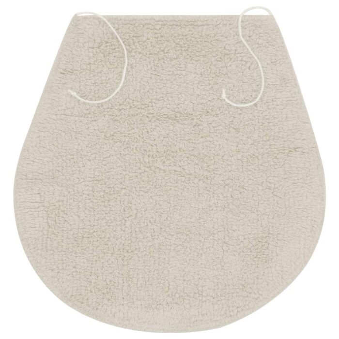 Jeu de tapis de salle de bain 3 pcs Tissu Blanc – Image 3