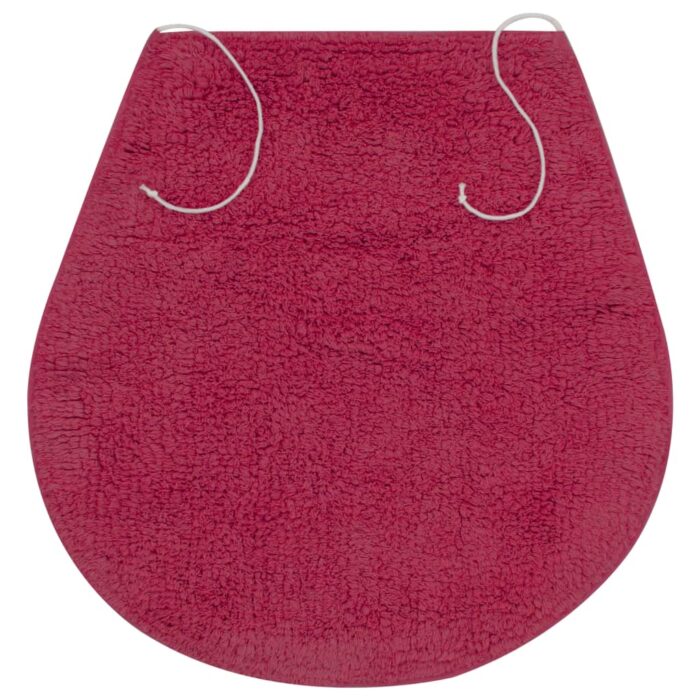 Jeu de tapis de salle de bain 3 pcs Tissu Fushsia – Image 4