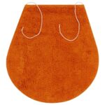 Jeu de tapis de salle de bain 3 pcs Tissu Orange – Image 4