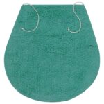 Jeu de tapis de salle de bain 3 pcs Tissu Turquoise – Image 4