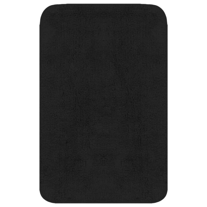 Tapis de salle de bain 2 pcs Tissu Anthracite – Image 2
