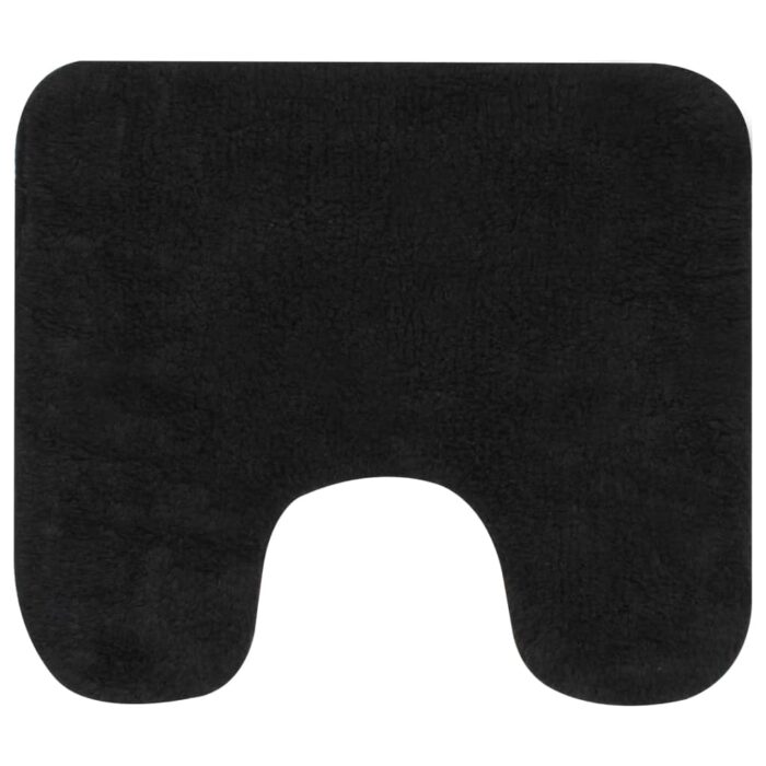 Tapis de salle de bain 2 pcs Tissu Anthracite – Image 3