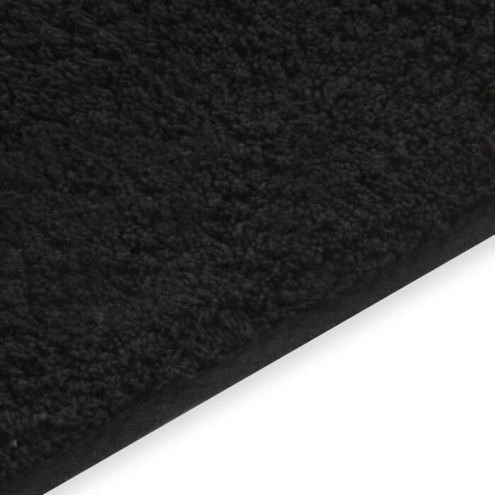 Tapis de salle de bain 2 pcs Tissu Anthracite – Image 4