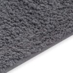 Tapis de salle de bain 2 pcs Tissu Gris – Image 4