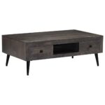 Table basse bois de manguier massif 100x60x35 cm – Image 11
