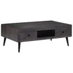 Table basse bois de manguier massif 100x60x35 cm – Image 12