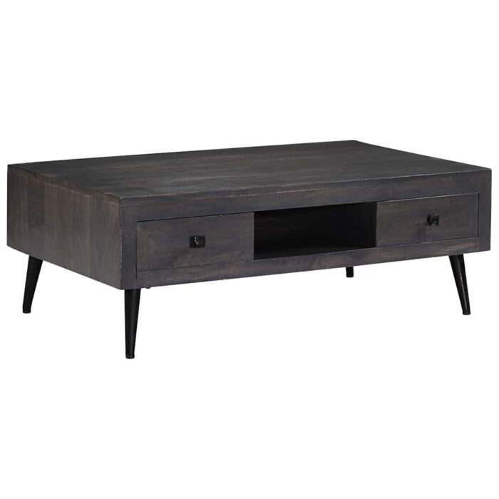 Table basse bois de manguier massif 100x60x35 cm – Image 12