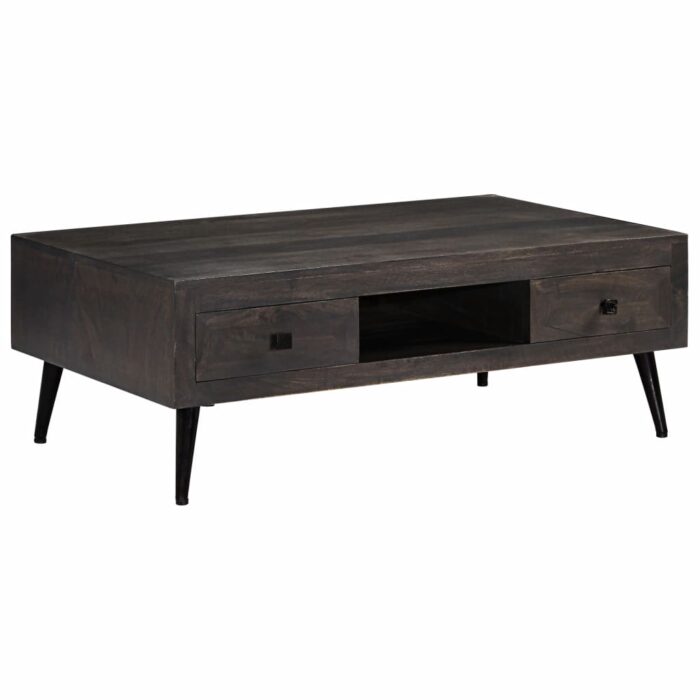 Table basse bois de manguier massif 100x60x35 cm – Image 9