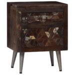 Table de chevet Bois de récupération solide 40 x 30 x 50 cm – Image 12