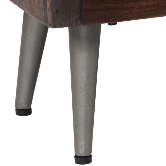 Table de chevet Bois de récupération solide 40 x 30 x 50 cm – Image 8