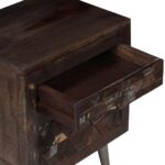 Table de chevet Bois de récupération solide 40 x 30 x 50 cm – Image 9