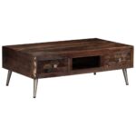 Table basse Bois de récupération solide 100x60x35 cm – Image 10