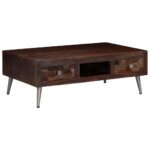 Table basse Bois de récupération solide 100x60x35 cm – Image 11