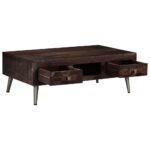 Table basse Bois de récupération solide 100x60x35 cm – Image 4