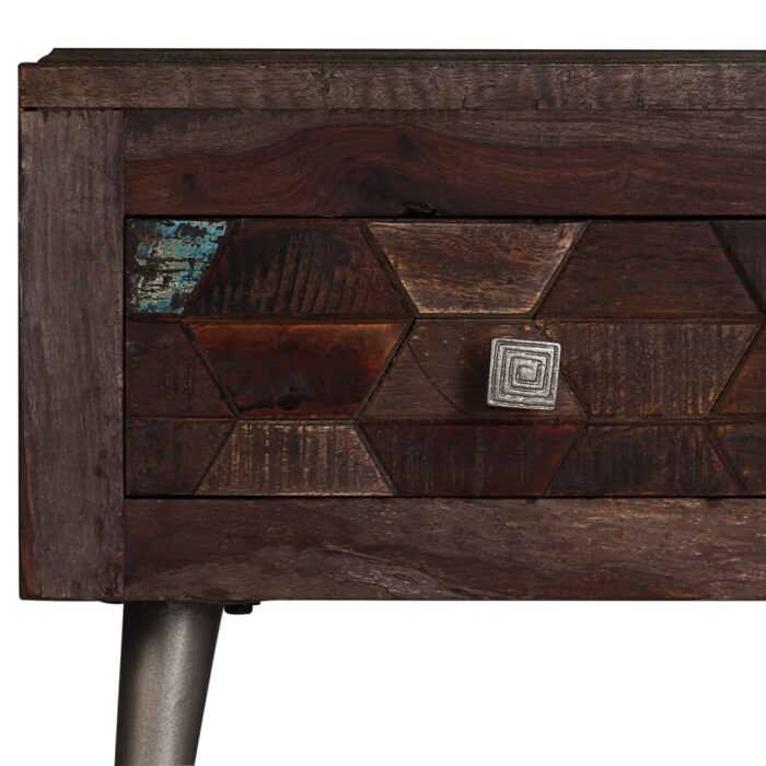 Table basse Bois de récupération solide 100x60x35 cm – Image 7