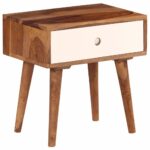 Table de chevet Bois massif de Sesham 45 x 30 x 45 cm – Image 10