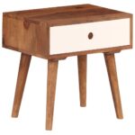 Table de chevet Bois massif de Sesham 45 x 30 x 45 cm – Image 11