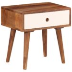 Table de chevet Bois massif de Sesham 45 x 30 x 45 cm – Image 12