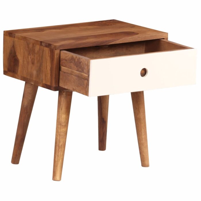 Table de chevet Bois massif de Sesham 45 x 30 x 45 cm – Image 3