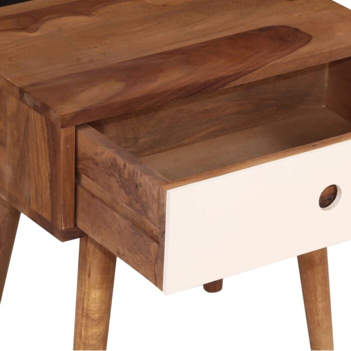 Table de chevet Bois massif de Sesham 45 x 30 x 45 cm – Image 4